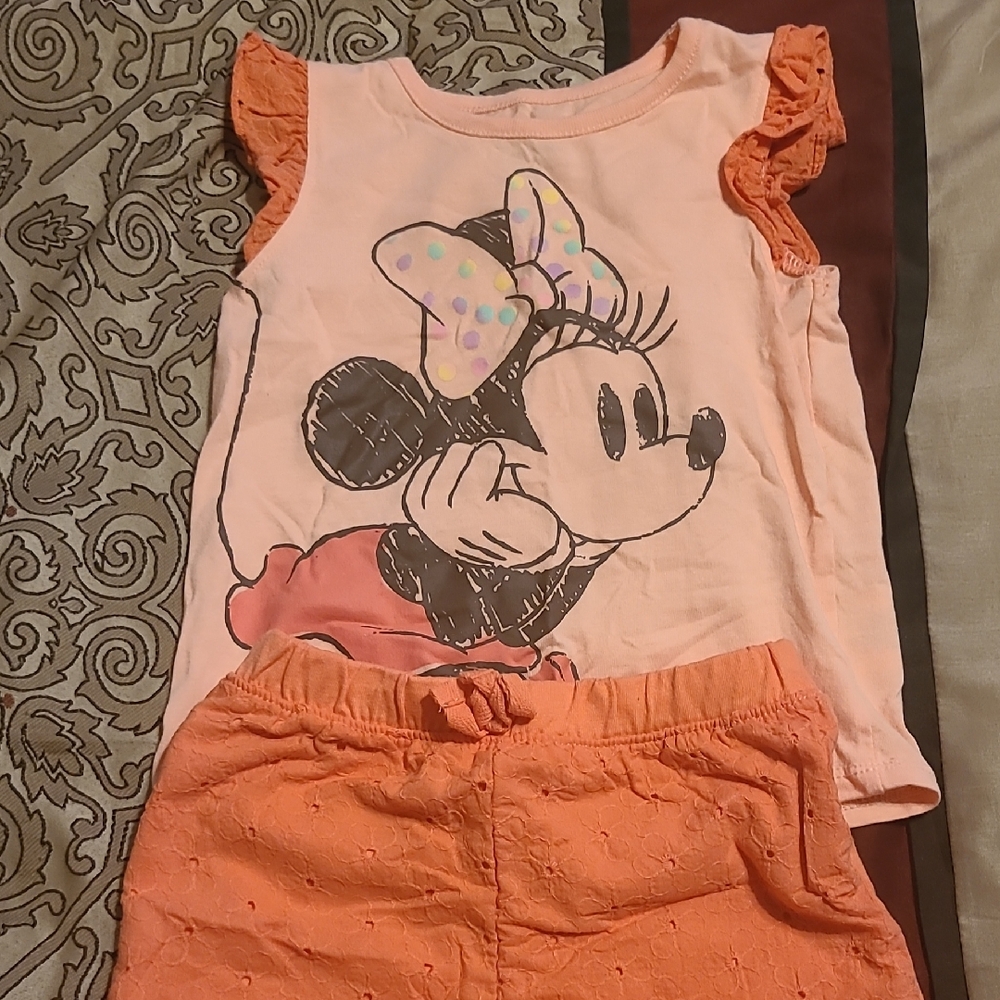 Disney Minnie Mouse Peach Outfit